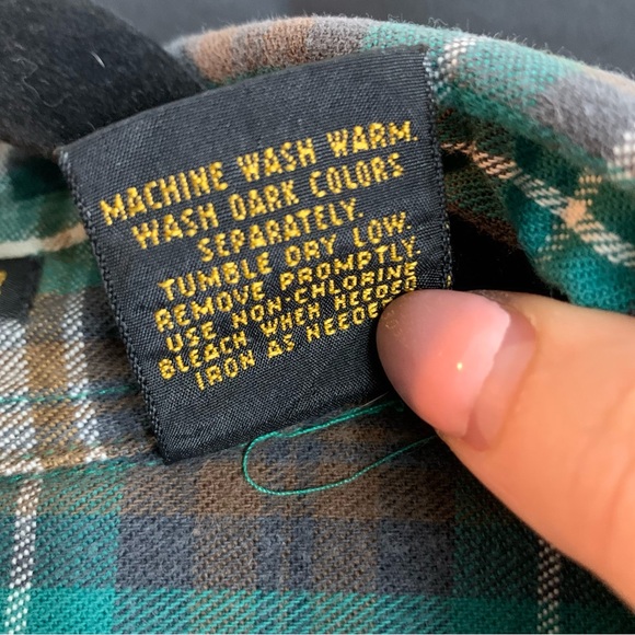 Eddie Bauer Cotton Bainbridge Flannel Men’s Button Up Long Sleeve, size XL - Picture 4 of 10